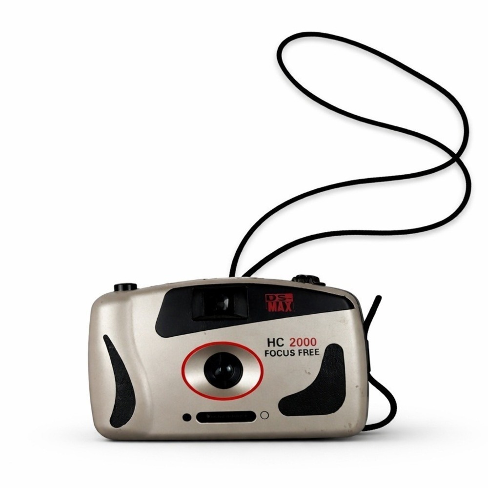 DS-MAX HC 2000 Focus Free 35mm Film Camera Champagne Gold Point & Shoot Vintage